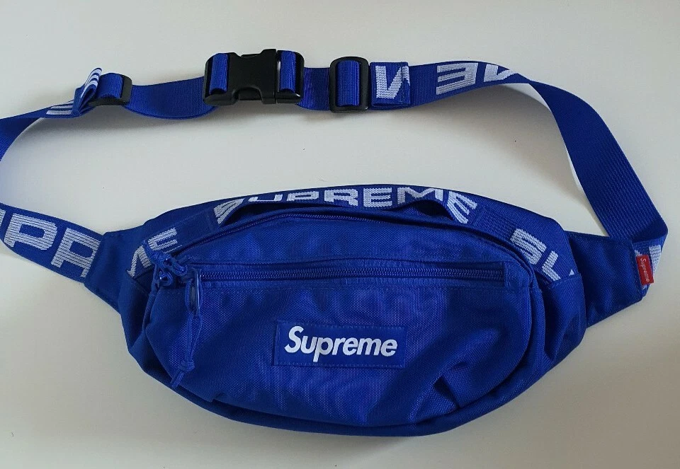 Supreme SS18 Royal Blue Shoulder Bag Cordura Authentic