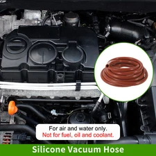 33Ft 5/8" 16mm ID 3.5mm Thickness Silicone Vacuum Hose for Air and Water Red