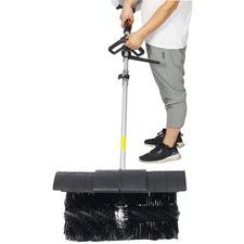 52CC 2-Stroke Gasoline Snow Broom Sweeper - 21x10" Brush EPA Certified