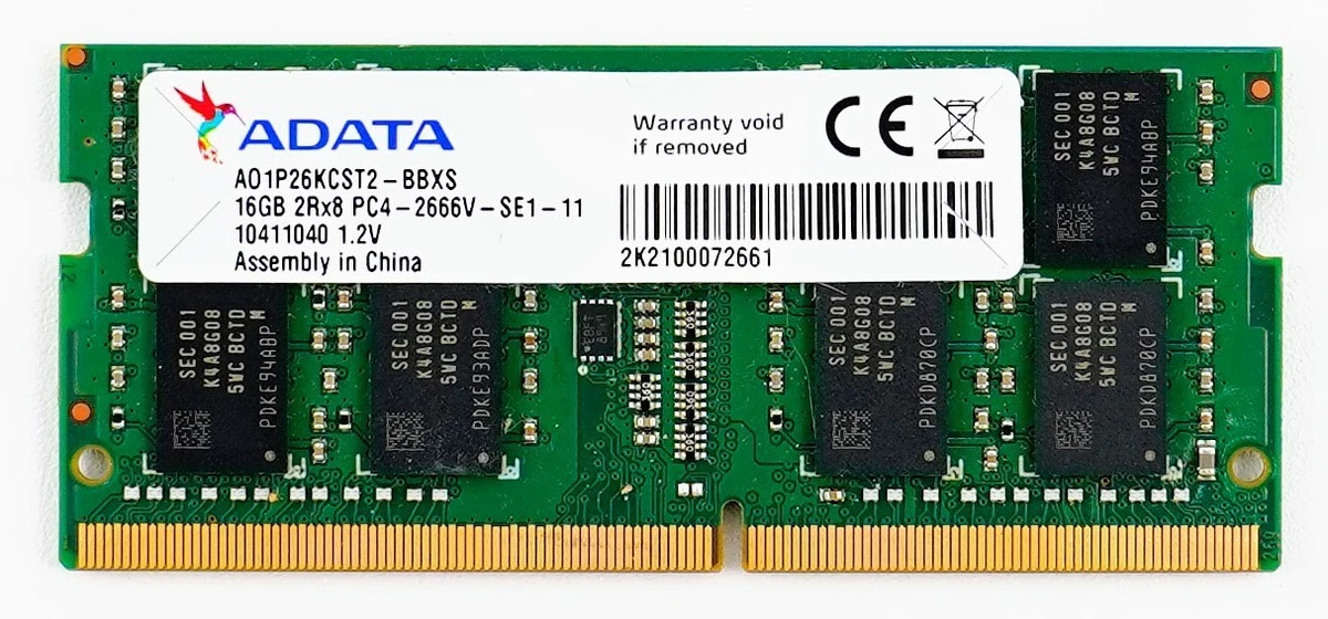 ADATA Computer PC4-21300 (DDR4-2666) Bus Speed Memory (RAM) for