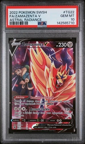 PSA 10 Gem Mint2022 Pokemon SWSH Astral Radiance Zamazenta V #TG22/TG30