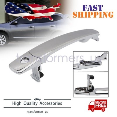 Front Left Driver's Side Outside Exterior Chrome Door Handle For Nissan Rogue