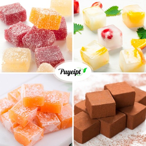 Puyeipt 2 Pack Square Silicone Chocolate Molds, 40-Cavity Candy Molds, Mini Ice - Picture 7 of 7