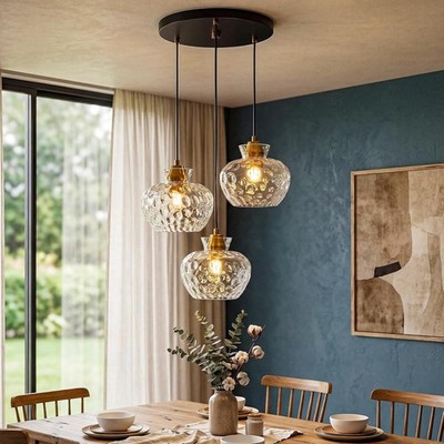 Tribesigns 3-Light Pendant Lighting, Kitchen Ceiling Light Fixtures with Shade