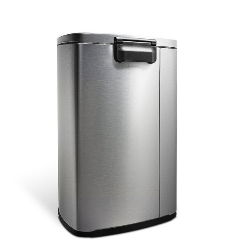 New - Nine Stars 13-Gallon Step-on Stainless Steel Tr ash Can. Free ship