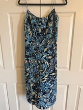 Express-Blue Daisy Spaghetti Strap Dress
