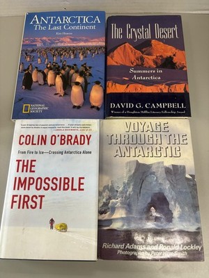 Lot of 4 Books on the Antarctic Hardcover (See photos for titles)