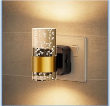 Night Light Plug in Wall, Acrylic Night Light with Dusk-to-Dawn Sensor, dimmable