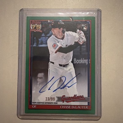 2026 Topps Series 2 Chase DeLauter RC Auto Green /99 1991 75th Anniversary