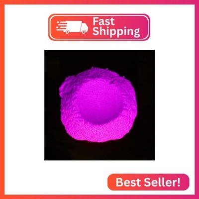 1 oz - Pink Glow in The Dark Mica Powder - UV Reactive - 25 Colors Available, Us