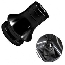 Car Shift Knob Boot Retainer, M12 1.25 Aluminum Alloy Stick Shift Knob Black