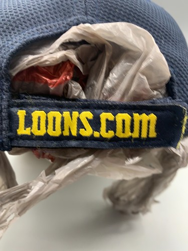 Great Lakes Loons Hat Cap Strap Back Blue Yellow MILB Baseball Logo Mens - Picture 5 of 10