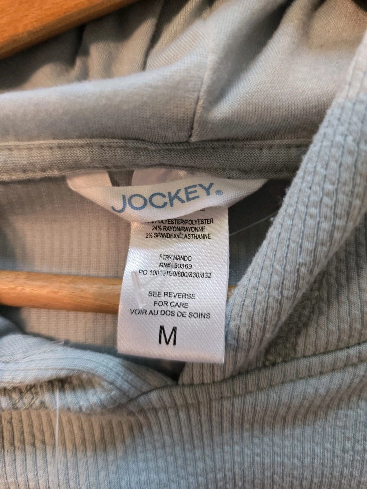 VETEMENTS Set 2 pezzi felpa con cappuccio a costine da donna taglia M Jockey verde salvia us intime ottimeioni