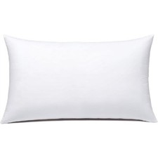 Throw Pillow Inserts Rectangle Lumbar Pillow Stuffer 12 X 20 Inches Set of 1