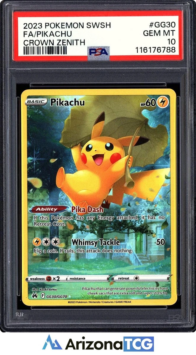 Pikachu Pokémon TCG Grade 10 Nintendo Individual Collectible Card