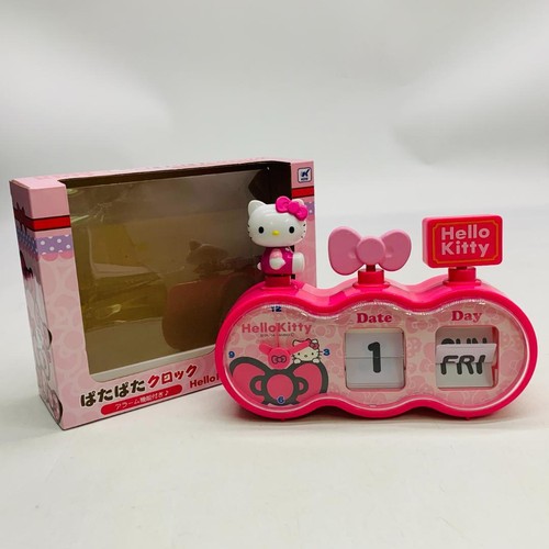 Rare Hello Kitty Pata Pata Clock Pink Alarm Function Tested Sanrio Collectible - Picture 3 of 9