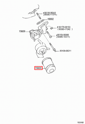 Genuine Toyota LandCruiser 80 Series FZJ 1FZ FE 4.5 Petrol Engine Oil Filter - Picture 20 of 20