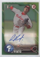 2016 Bowman Retail Prospect Auto Green 20/99 Ricardo Pinto #PA-RP Auto nd3