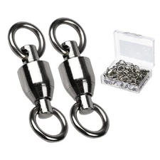 Barrel Ball Bearing Swivel Stainless Steel Rolling Saltwater Fishing Swivels
