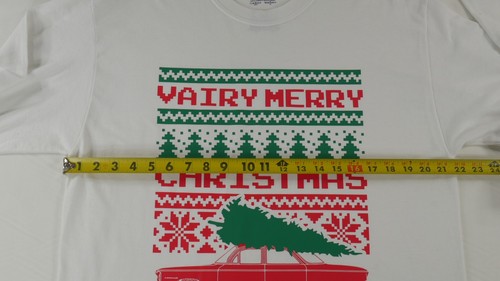 T-shirt homme Vairy Joyeux Noël Corvair moche Noël manches longues grand - Photo 5/7