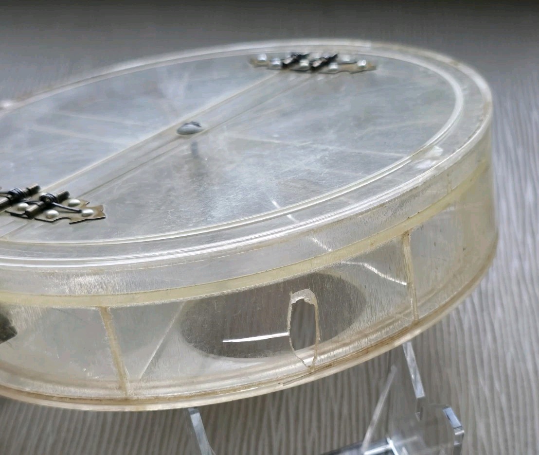 Charlie Fox Pennsylvania Fly Fisherman Custom Made Round Lucite Fly Box