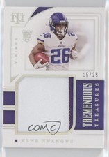 2021 National Treasures Tremendous Rookies Holo Silver 15/25 Kene Nwangwu 8em