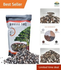 2 Quart Fast-Draining Bonsai Soil Mix - Nutrient-Rich Plant Care