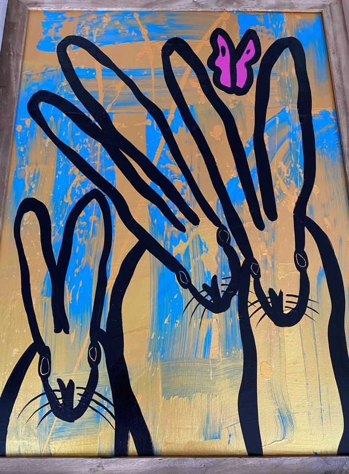 CONEJOS DE CAZA SLONEM GOLD ENMARCADOS Foto 2 de 4