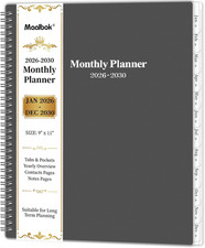 2026-2030 Monthly Planner/Calendar - Jan 2026 - Dec 2030, 5 Year Monthly Planner