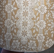Elegant Lace Tablecloth Ivory 60x104