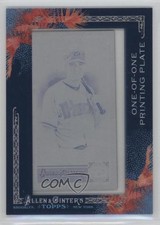 2011 Allen & Ginter's Framed Printing Plate Mini Cyan 1/1 Kelly Johnson #129 0t4
