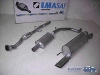 Imasaf Auspuffset Flex+Mitteltopf+Endtopf für Alfa Mito 1.6 Jtdm 2008-|+Blende