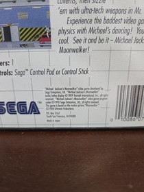 Michael Jackson's Moonwalker Sega Master System CIB Box & Manual Great Condition