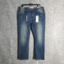 Artful Rebel Jax Jeans Men 34x30 Blue Slim Fit Luxury Stretch Denim New Style LA