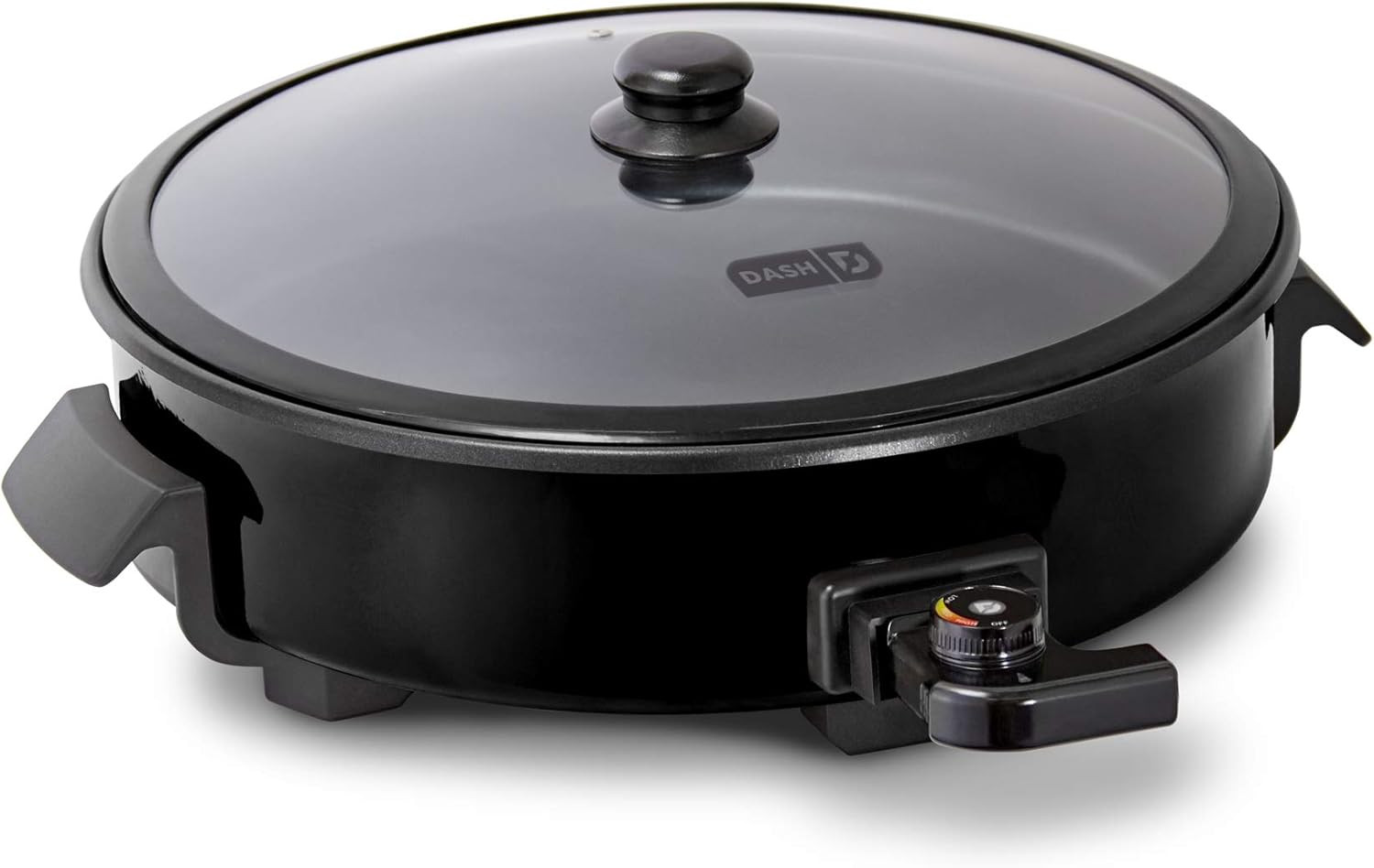 Family Size Electric Skillet with 14 Inch Nonstick Surface + Recipe Book for Piz