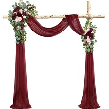 Burgundy  Blush Artificial Wedding Arch Floral Swags Kit