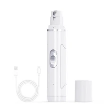 Dog Nail Grinder Quiet - Professional 2-Speed Electric Pet Nail Trimmer with ...