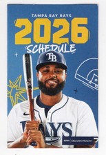 Tampa Bay Rays 2026 Regular Season Pocket Schedule Featuring Junior Caminero