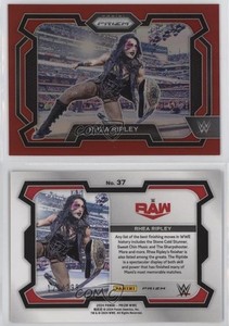 2024 Panini Prizm WWE Red Prizm /299 Rhea Ripley #37