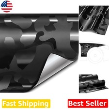 Stealth Black Camo Vinyl Wrap - Multi-finish Air Release Self-healing 6ft ... Stealth Black Camo Vinyl Wrap - Multi-finish Air Release Self-healing 6ft ...