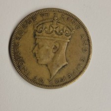 Jamaica One Penny 1942 King George VI Coin BN Color Circulated Uncertified