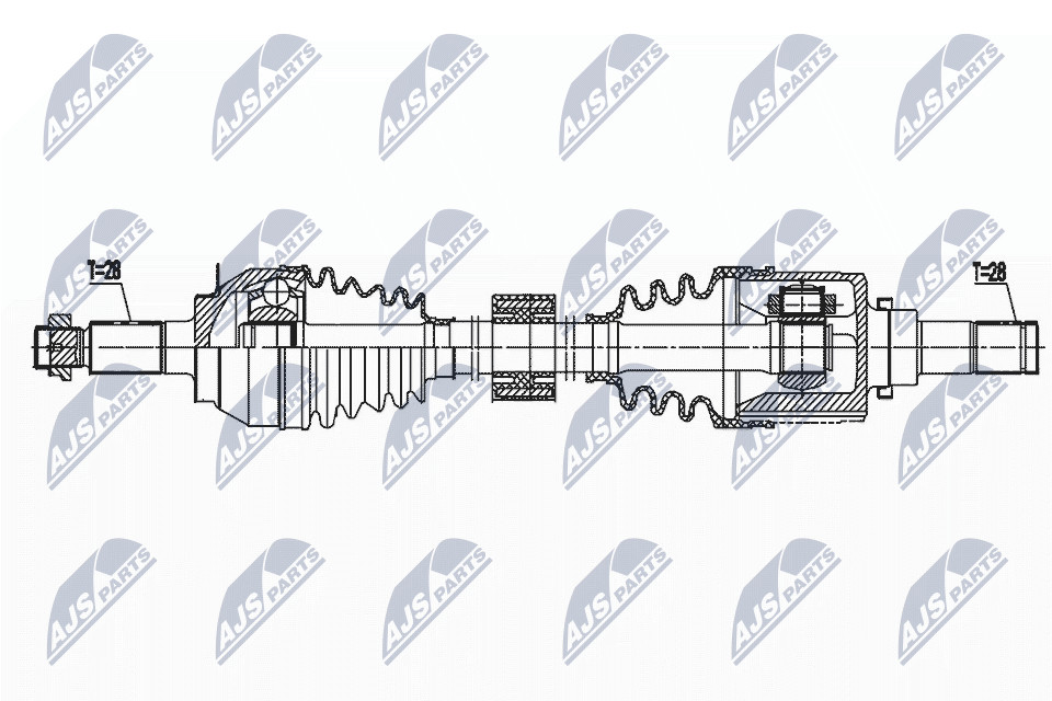 N.T.Y. NPW-SU-040.NTY Drive Shaft for SUZUKI