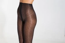 Cecilia de Rafael Eterno Pois 15D Pantyhose - Ultra Gloss Polka Dot