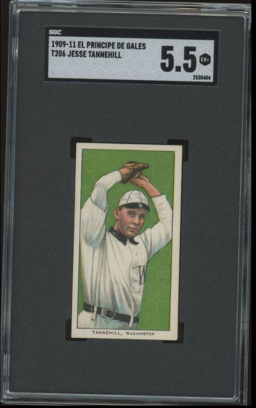 1910 T206 EL PRINCIPE DE GALAS - JESSE TANNEHILL - SGC 5