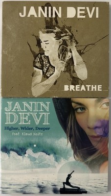 2x JANIN DEVI CD - Breathe 2011 + Higher, Wilder, Deeper 2014 - Digipak Rarität