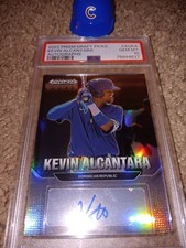 Kevin Alcantara Panini Prizm 2022 Refractor #AU-KA🔥 PSA 10🔥 AUTO RARE RC Cubs