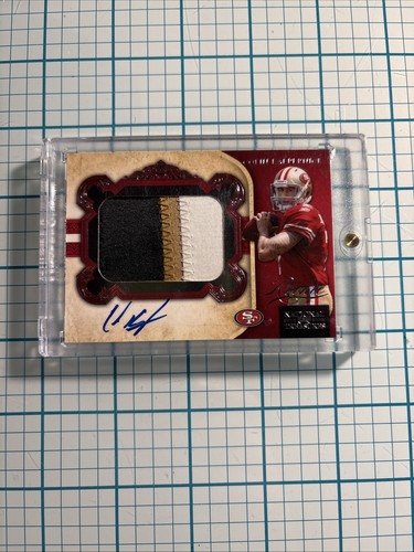 Colin Kaepernick [Autograph Material] #327 2011 Playoff National Treasures card