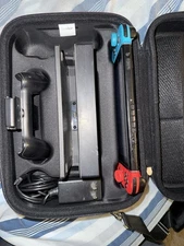 Nintendo Switch Console Bundle HAC-001 w/ Dock, Joy-Cons, Charger, Case (Crack)