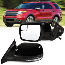 Left Driver Side Mirror Fits 2011-2019 Ford Explorer With Power Heated Turn s;..