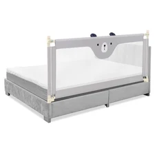 Babyjoy 69" Bed Rails for Toddlers Vertical Lifting Baby Bedrail Guard w/ Lock